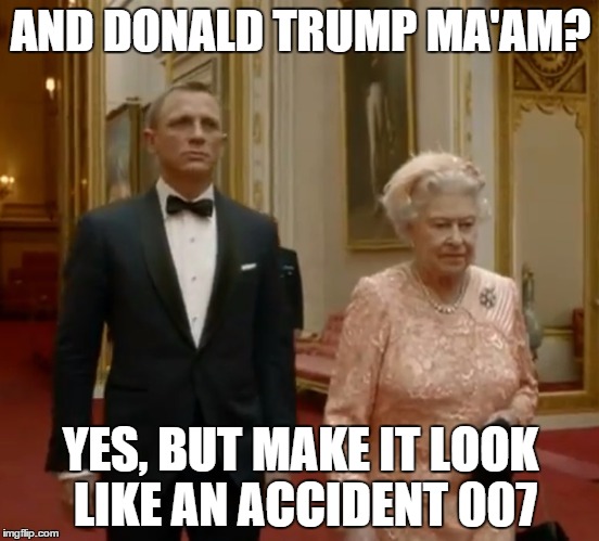 queen bond trump